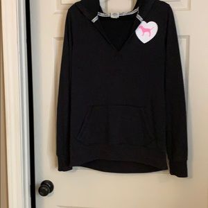 Pink Hooded Long Sleeve sweatshirt